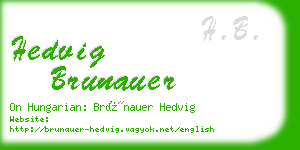 hedvig brunauer business card